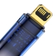 Кабель Baseus Explorer Series Auto Power-Off Fast Charging Data Cable USB to IP 2.4A 2m Blue