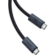 Кабель Baseus Flash 2 USB4 Full-Featured Charging Cable USB-C to USB-C 240W 5.9ft Cluster Black