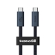 Кабель Baseus Flash 2 USB4 Full-Featured Charging Cable USB-C to USB-C 240W 5.9ft Cluster Black