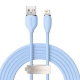 Кабель Baseus Jelly Liquid Silica Gel Fast Charging Data Cable USB to iP 2.4A 2m Blue