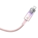 Кабель Baseus Explorer Series Fast Charging Cable with Smart Temperature Control USB to iP 2.4A 1m Pink