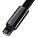 Кабель Baseus Tungsten Gold Fast Charging Data Cable USB to iP 2.4A 2m Black