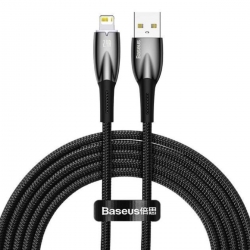 Кабель Baseus Glimmer Series Fast Charging Data Cable USB to iP 2.4A 2m Black