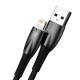 Кабель Baseus Glimmer Series Fast Charging Data Cable USB to iP 2.4A 2m Black