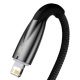 Кабель Baseus Glimmer Series Fast Charging Data Cable USB to iP 2.4A 2m Black