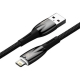 Кабель Baseus Glimmer Series Fast Charging Data Cable USB to iP 2.4A 2m Black