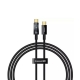 Кабель Baseus Explorer Charging Cable USB-C to USB-C 100W with Auto Shutdown  1m Cluster Black