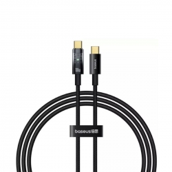 Кабель Baseus Explorer Charging Cable USB-C to USB-C 100W with Auto Shutdown  1m Cluster Black