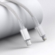 Кабель Baseus High Density Braided Fast Charging Data Cable Type-C to iP PD 20W 2m White