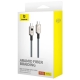 Кабель Baseus Unbreakable Series Fast Charging Data Cable Type-C to Type-C 100W 1m Stellar White