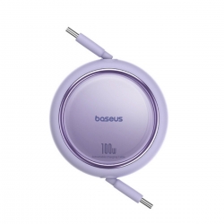 Кабель Baseus Free2Draw Mini Retractable Charging Cable Type-C to Type-C 100W 1m Nebula Purple