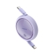 Кабель Baseus Free2Draw Mini Retractable Charging Cable Type-C to Type-C 100W 1m Nebula Purple