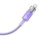 Кабель Baseus Explorer Series Fast Charging Cable with Smart Temperature Control USB to iP 2.4A 1m Purple