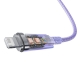 Кабель Baseus Explorer Series Fast Charging Cable with Smart Temperature Control USB to iP 2.4A 1m Purple