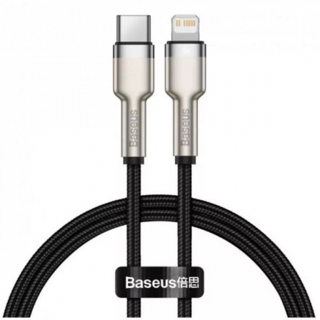 Кабель Baseus Cafule Series Metal Data Cable Type-C to iP PD 20W 0.25m Black