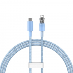 Кабель Baseus Explorer Series Fast Charging Cable with Smart Temperature Control Type-C to iP 20W 1m Blue