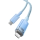 Кабель Baseus Explorer Series Fast Charging Cable with Smart Temperature Control Type-C to iP 20W 1m Blue