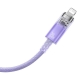 Кабель Baseus Explorer Series Fast Charging Cable with Smart Temperature Control Type-C to iP 20W 1m Purple