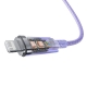 Кабель Baseus Explorer Series Fast Charging Cable with Smart Temperature Control Type-C to iP 20W 1m Purple