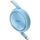 Кабель Baseus Free2Draw Mini Retractable Charging Cable Type-C to Type-C 100W 1m Galaxy Blue