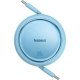 Кабель Baseus Free2Draw Mini Retractable Charging Cable Type-C to Type-C 100W 1m Galaxy Blue