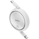 Кабель Baseus Free2Draw Mini Retractable Charging Cable Type-C to Type-C 100W 1m Moon White