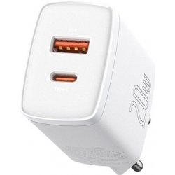 Зарядное устройство Baseus Compact Quick Charger U+C 20W White (CCXJ-B02)