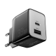 Зарядний пристрій ESSAGER ECT33W Gan 1USB 1T-C 33W black