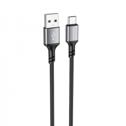 Кабель BOROFONE BX83 Type-C Famous silicone charging data cable Black