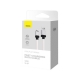 Кабель Baseus CoolPlay Series Fast Charging Cable USB to iP 2.4A 1m White