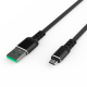 Кабель Smooth USB — microUSB 2А Black