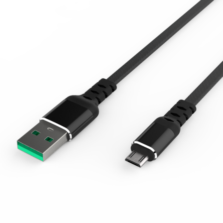 Кабель Smooth USB — microUSB 2А Black