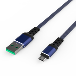 Кабель Smooth USB — microUSB 2А Blue