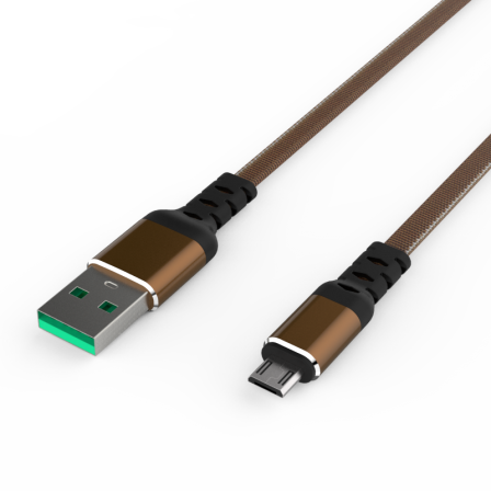 Кабель Smooth USB — microUSB 2А Gold