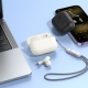 Бездротові навушники HOCO EQ9 Duke true wireless BT headset Milky white