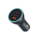Автомобільний зарядний пристрій Baseus Golden Contactor Pro GaN Fast Charging Car Charger U+2C 65W Lunar Gray