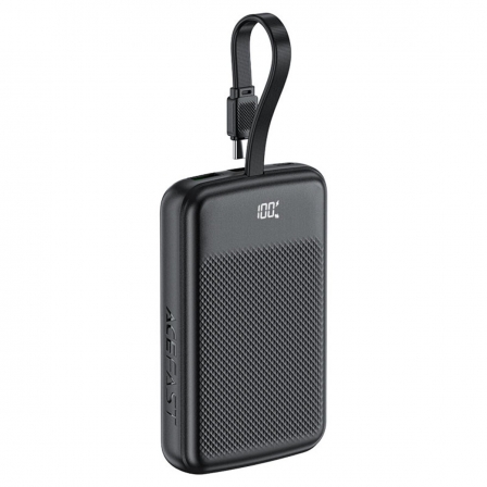 Зовнішній акумулятор ACEFAST M13 PD22.5W power bank with cable 10000mAh Black