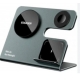 Бездротовий зарядний пристрій Essager  Ruicheng desktop magnetic suction three in one wireless charging of 15W black