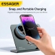 Бездротовий зарядний пристрій Essager  Ruicheng desktop magnetic suction three in one wireless charging of 15W black