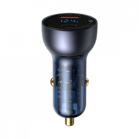 Автомобільний зарядний пристрій Baseus Particular Digital Display QC+PPS Dual Quick Charger Car Charger 65W Dark Gray