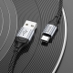 Кабель HOCO X102 USB to Type-C 3A, 1m, nylon, aluminum connectors, Black
