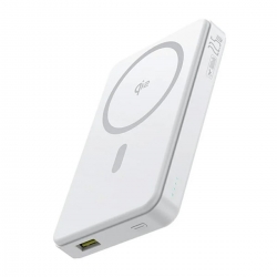 Зовнішній акумулятор Baseus Airpow Ⅱ Qi2 Magnetic Power Bank 10000mAh 22.5W Moon White（With Simple Series Charging Cable Type-C
