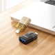 Перехідник HOCO UA36 iP male to USB female OTG transparent adapter Black