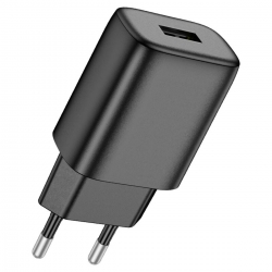 Мережевий зарядний пристрій HOCO C134A Solid single port charger (EU) Black
