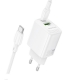 Мережевий зарядний пристрій BOROFONE BN27 Fuente PD20W+QC3.0 charger set (C to C) (EU) White