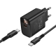 Мережевий зарядний пристрій BOROFONE BA97A Ilustre single-port PD30W charger with digital display set (C to C) (EU) Black