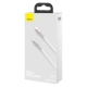 Кабель Baseus Cafule Series Metal Data Cable Type-C to Type-C 100W 2m White