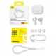 Бездротові навушники Baseus Bowie E17 True Wireless Bluetooth Earphones Stellar White