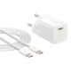 Мережевий зарядний пристрій Baseus GaN5 Fast Charger (mini) 1C 25W EU Moon White (with: Baseus Dynamic 3 Series Fast Charging Da