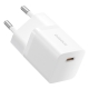 Мережевий зарядний пристрій Baseus GaN5 Fast Charger (mini) 1C 25W EU Moon White (with: Baseus Dynamic 3 Series Fast Charging Da